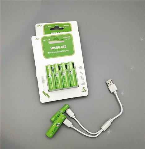 1.2V 1000mAh AA 5号Type-c口充电镍氢电池 1.2V 1000mAh AA 5号Type-c口充电镍氢电池