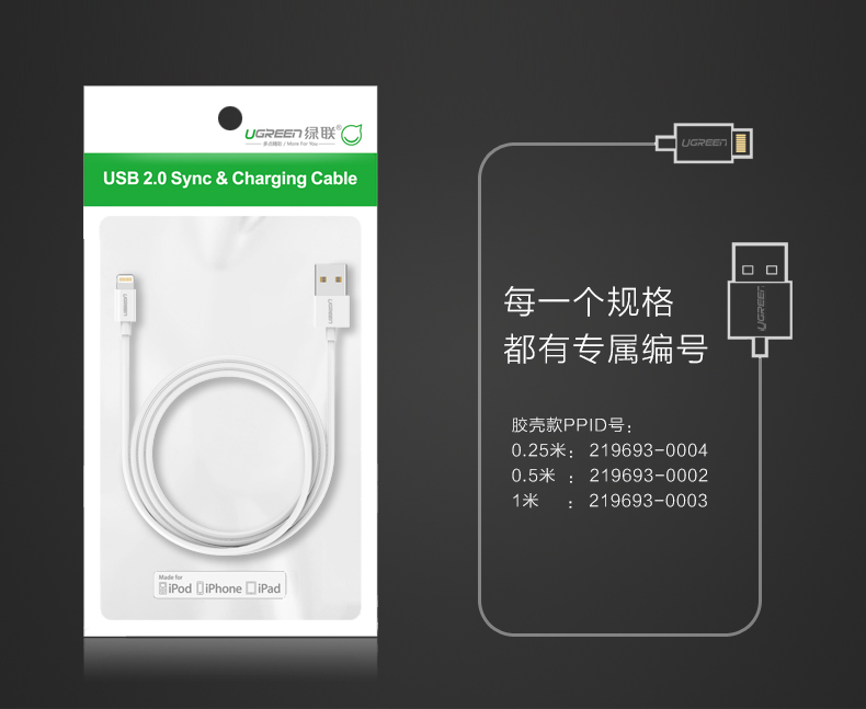 意昂2MFi认证苹果数据线