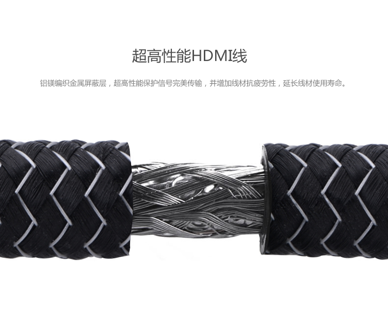 意昂2 hd126 HDMI高清线4K发烧级无缝镀金3D