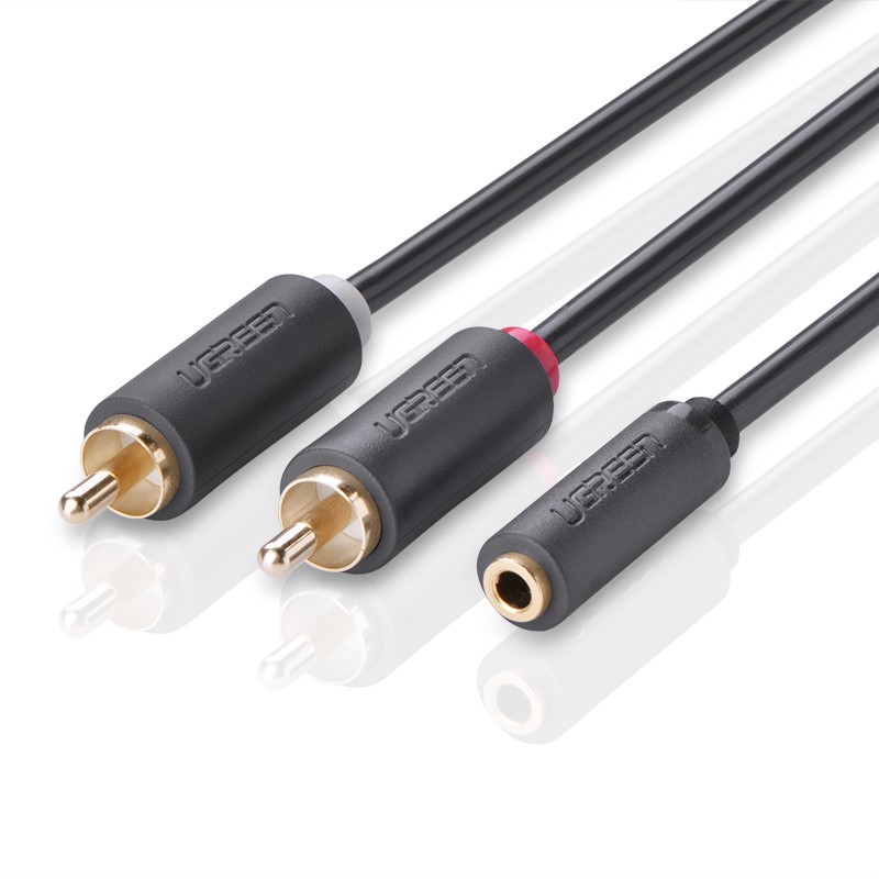 3.5MM母头转2RCA双莲花公头