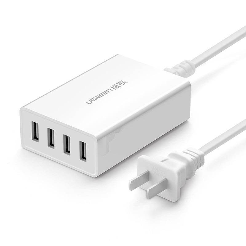 意昂2 4口USB充电器2a多接口qc3.0快充