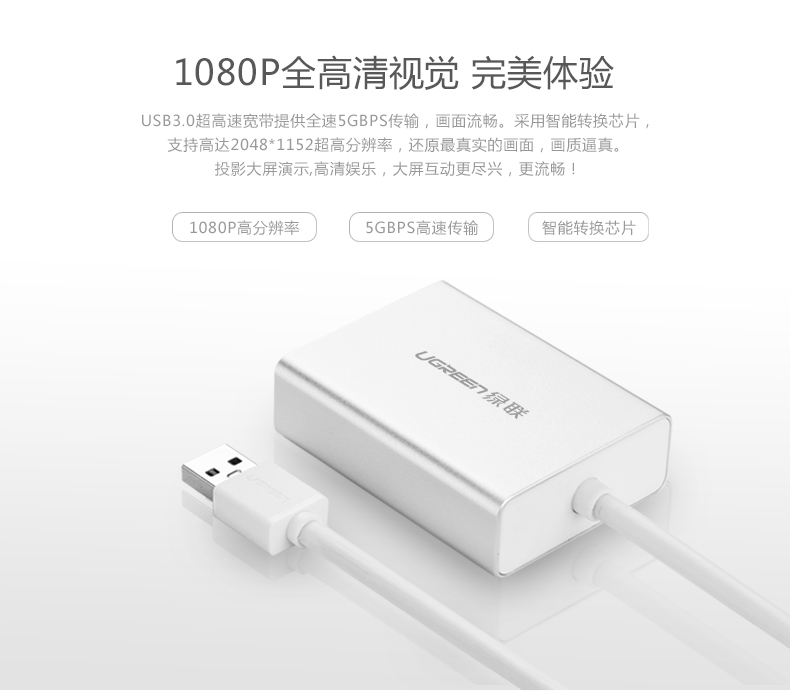 意昂2USB转HDMI转换器外置显卡