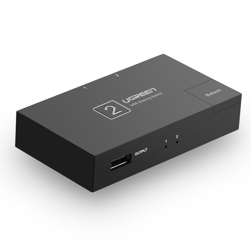 意昂2USB打印机共享器2口切换器 