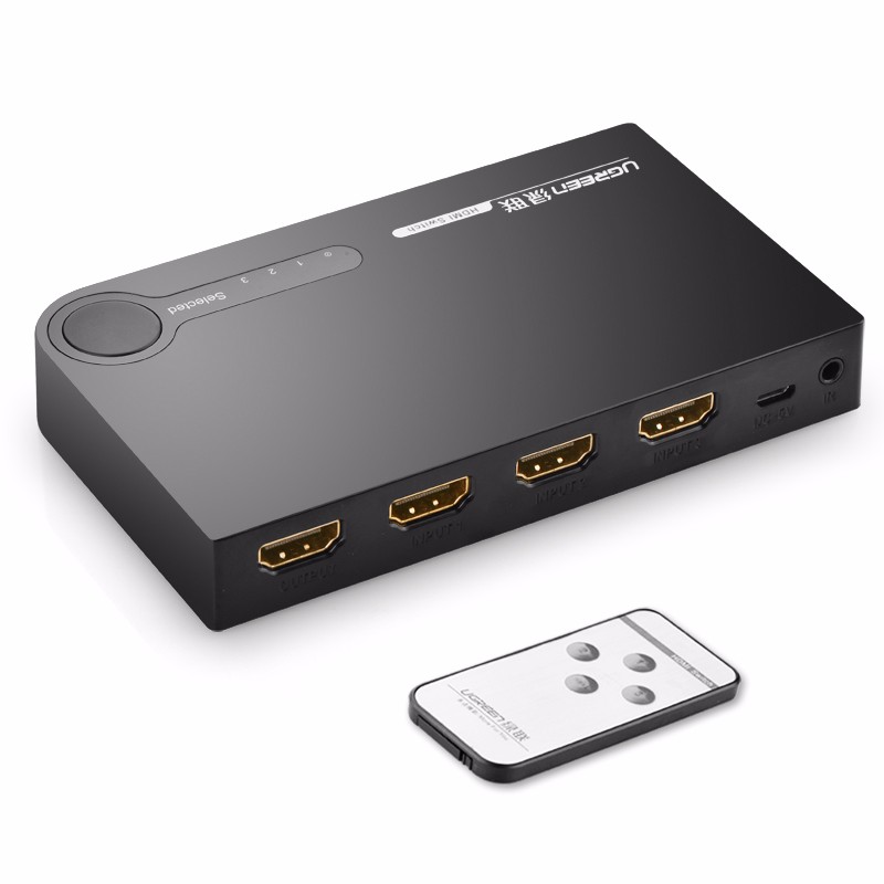 意昂2HDMI切换器 3进1出遥控切换