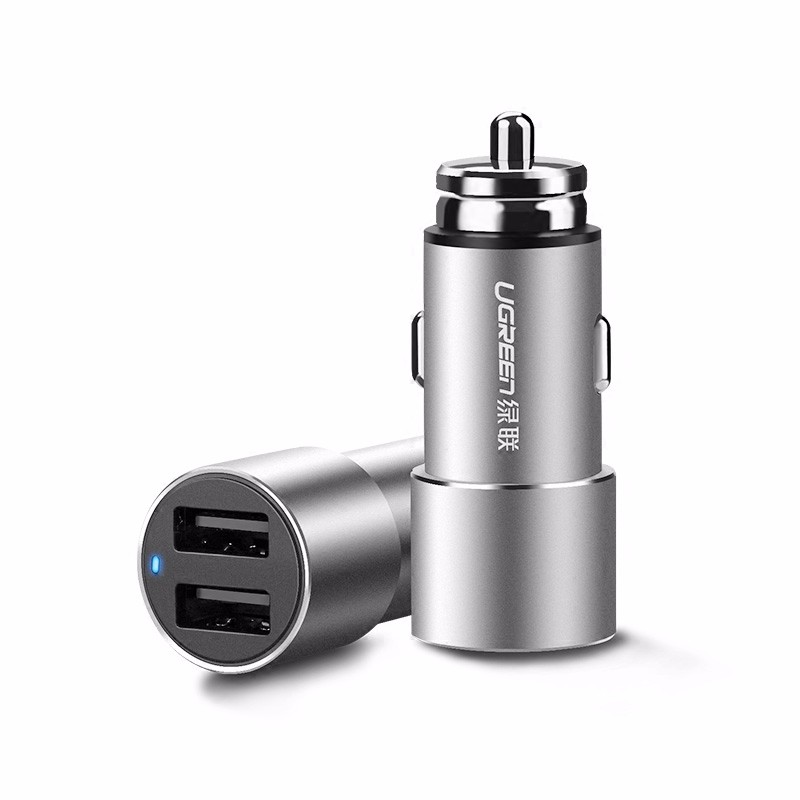 意昂2双口车载充电器 4.8A大电流铝合金外壳