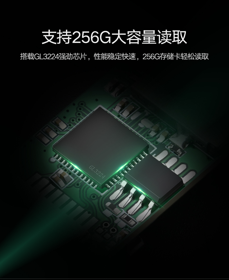 意昂2USB3.0读卡器，SD/TF多合一手机相机内存卡读卡器