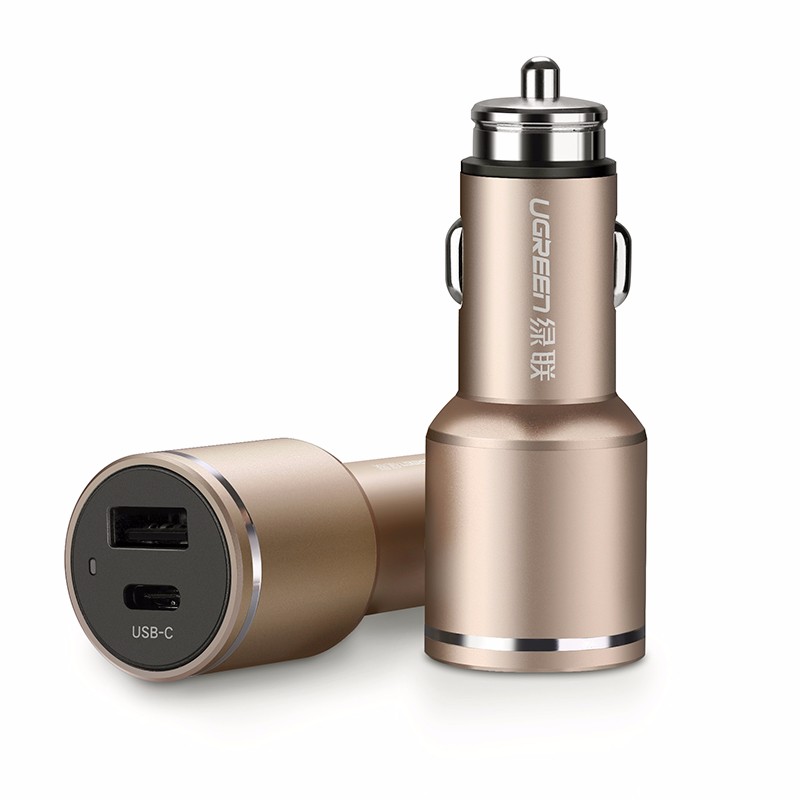 意昂2一拖二车载充电器，支持USB PD快充兼容iPhone8