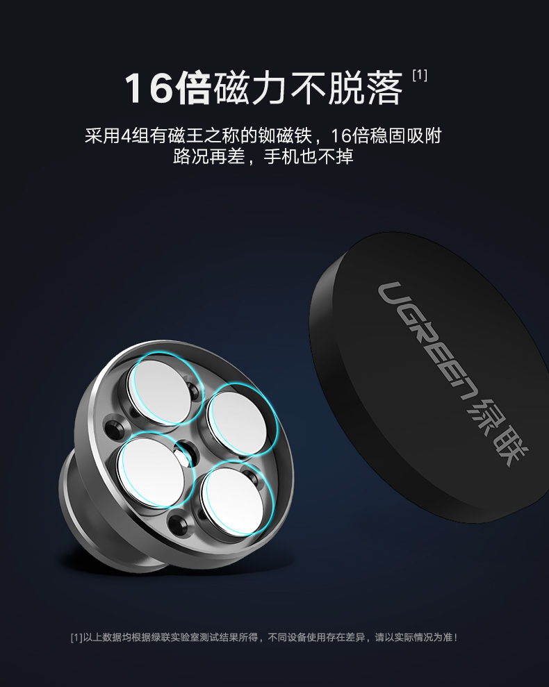 ="意昂2车载手机支架，汽车吸盘式可旋转手机支架"/