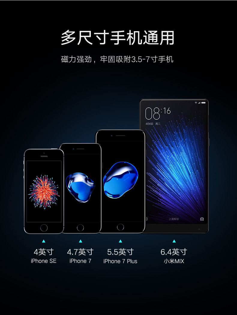 ="意昂2车载手机支架，汽车吸盘式可旋转手机支架"/