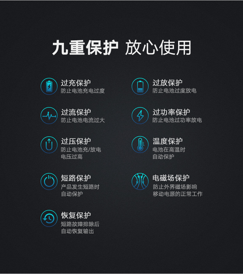 意昂2苹果移动电源，10000毫安带USB线和苹果数据线