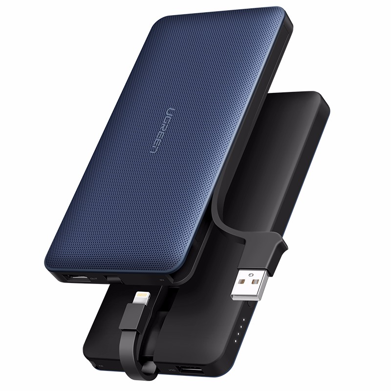 意昂2苹果移动电源，10000毫安带USB线和苹果数据线