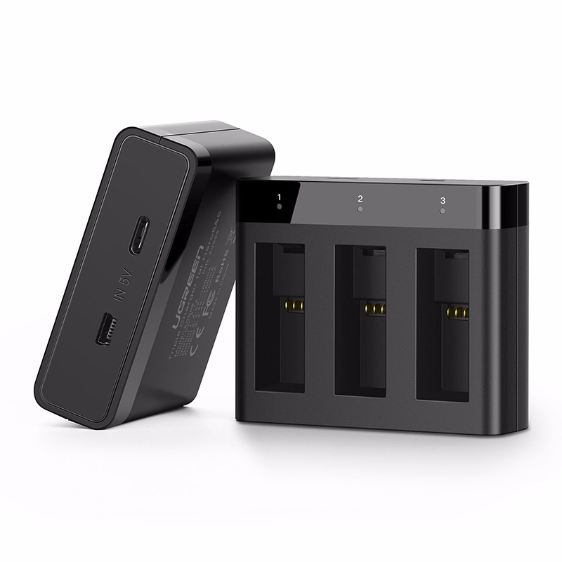 意昂2gopro电池充电器，hero5/6相机通用双充三座充电器