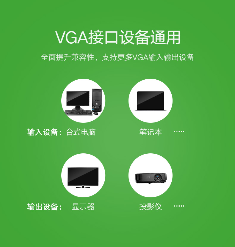 意昂2VGA切换器，VGA KVM分配四进一出显示屏键鼠共享器