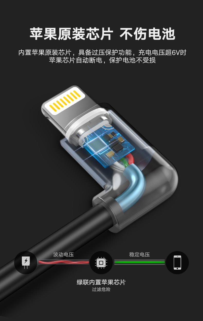 意昂2弯头苹果数据线