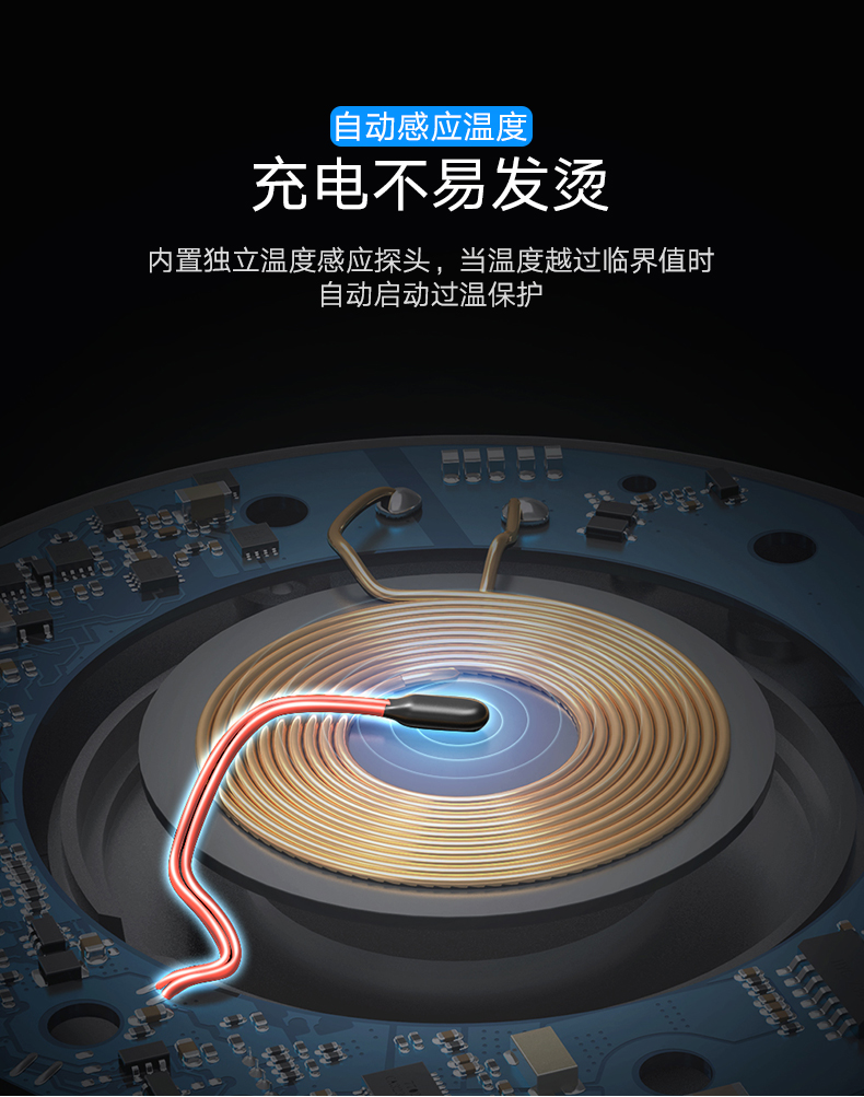 意昂27.5W无线充电器，苹果iphone8/X小米mix2s定频快充