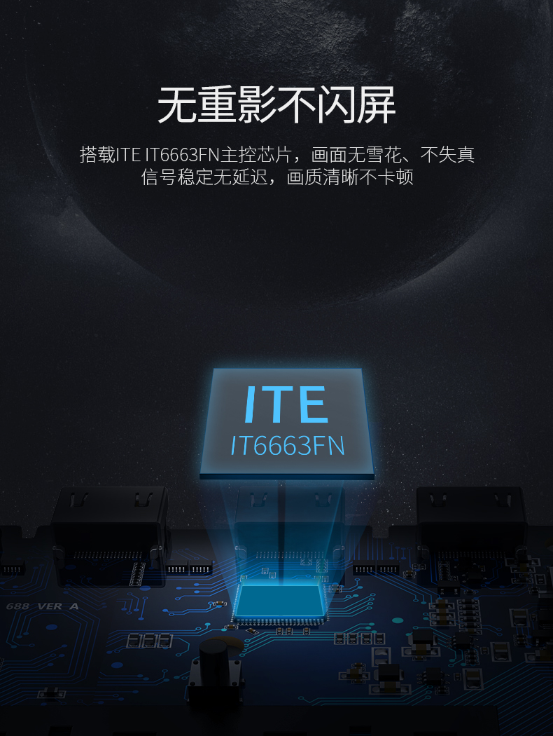 意昂2HDMI一进二出分配器