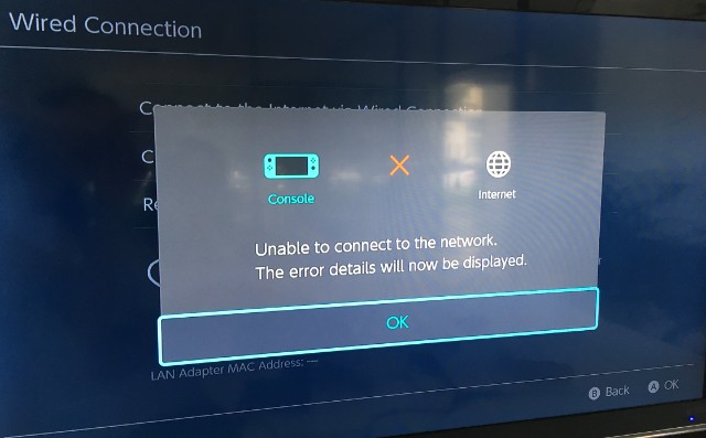 任天堂Switch接千兆网卡不能上网