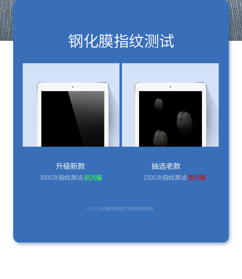 意昂2ipad钢化膜 防指纹全新款钢化膜