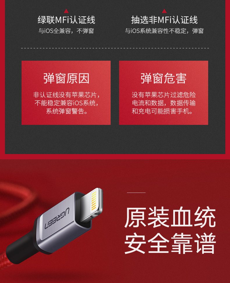 意昂2奢华款正品MFi认证苹果数据线
