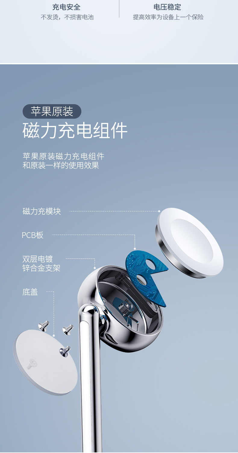 意昂2iPhone/iWatch无线充电二合一，MFi+Qi双重认证