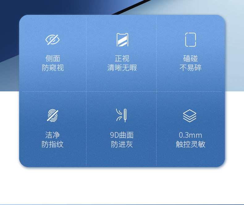 意昂2iPhone x/xs/max防窥钢化膜