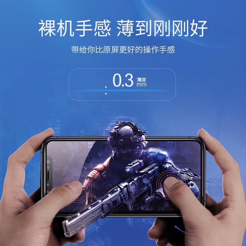意昂2iPhone x/xs/max防窥钢化膜