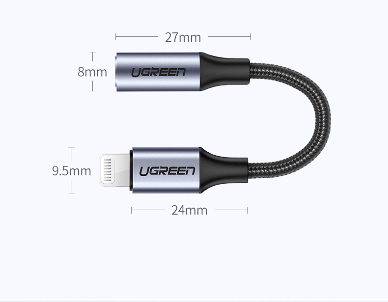 意昂2iPhone 7/8/x耳机转接头，lightning转3.5mm