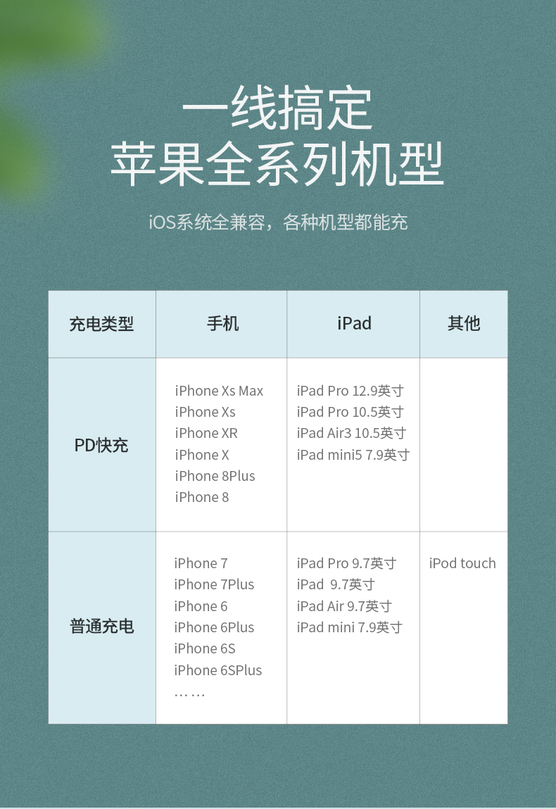 意昂2usb-c转lightning闪充线编织款