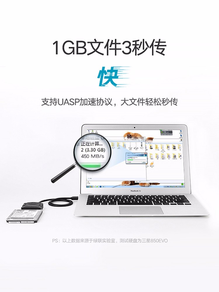 意昂2硬盘易驱线，sata转2.5/3.5寸移动硬盘转接线