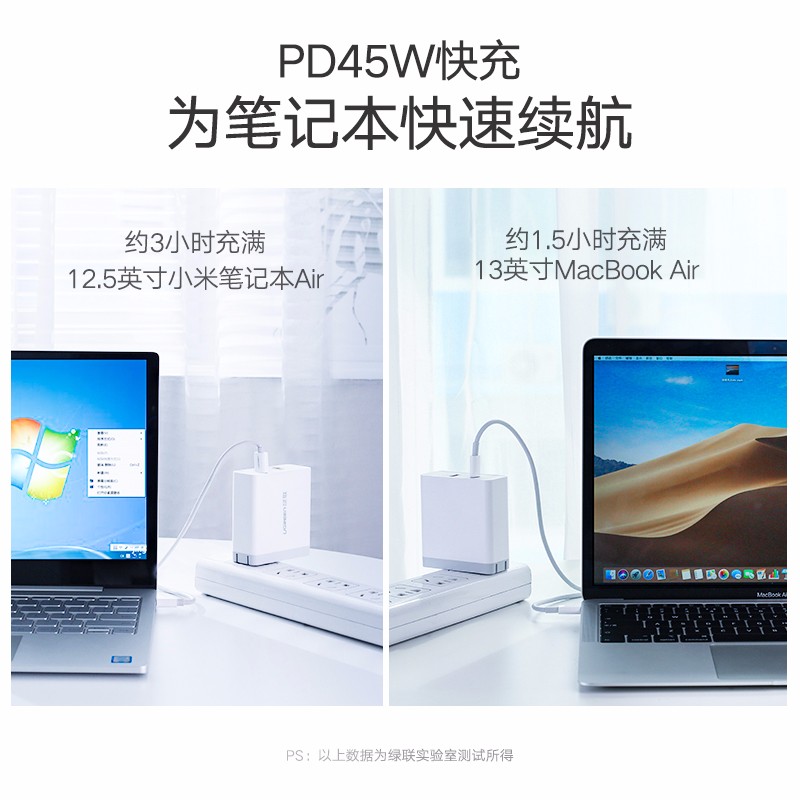 意昂2PD快充充电器，双口充电支持iPhone8/XPD快充