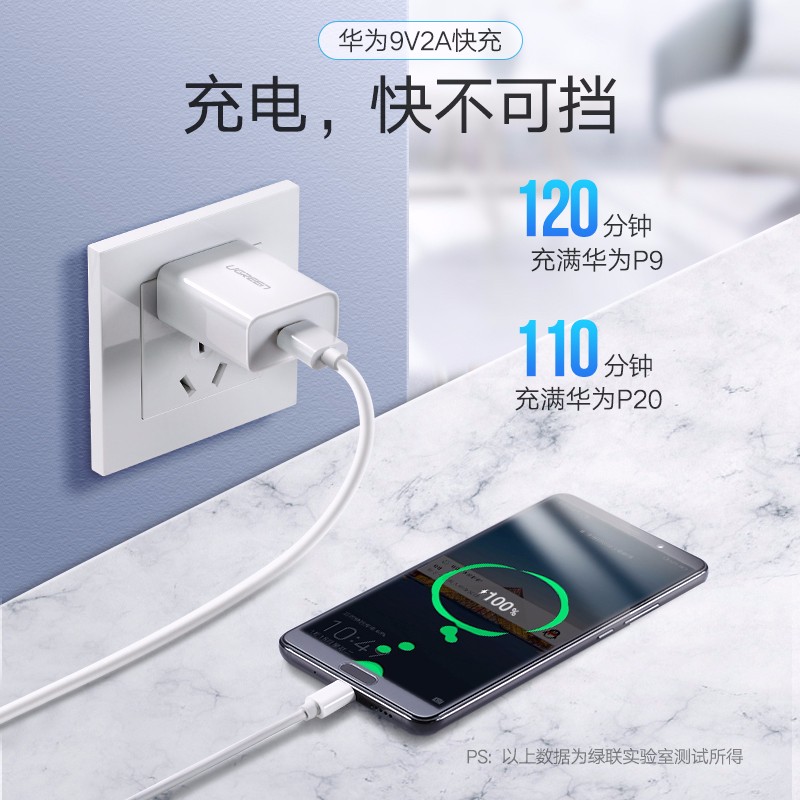 意昂2超级快充充电器，5A电流支持华为SCP快充