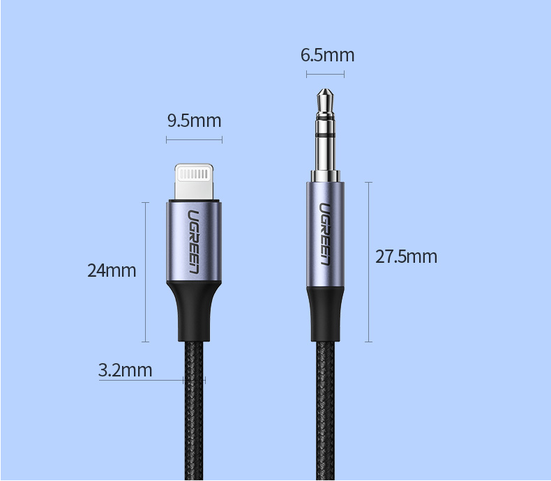 意昂2lightning转3.5mm苹果音频转接线