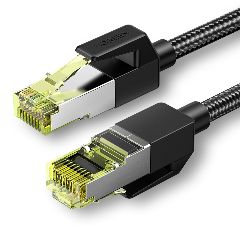 意昂2cat7七类万兆网线棉网编织款