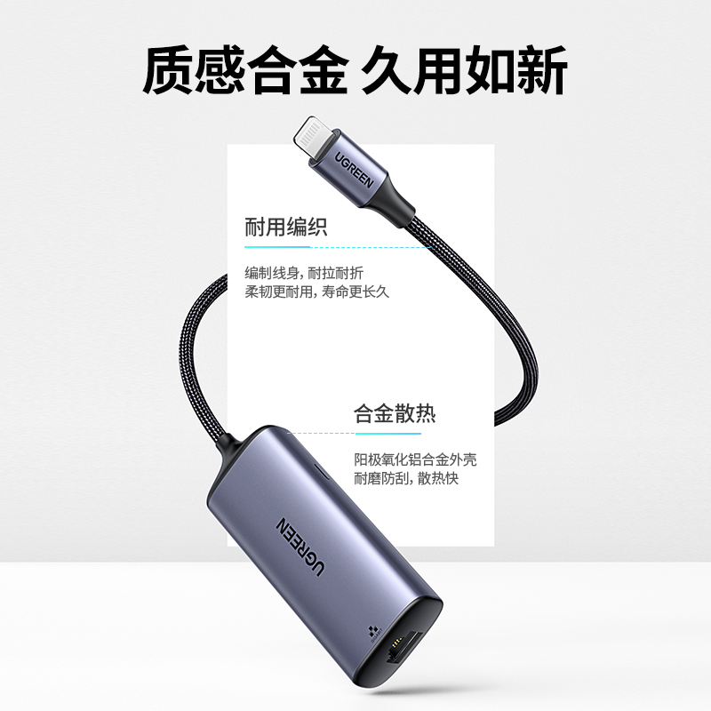 意昂2苹果千兆网线转换器