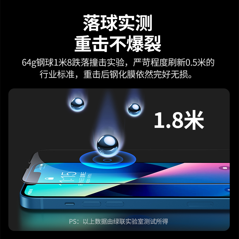意昂2iPhone13黑钻防爆钢化膜