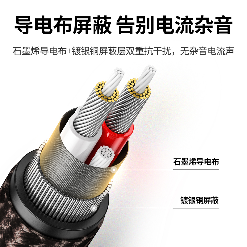 意昂2单晶铜aux音频线