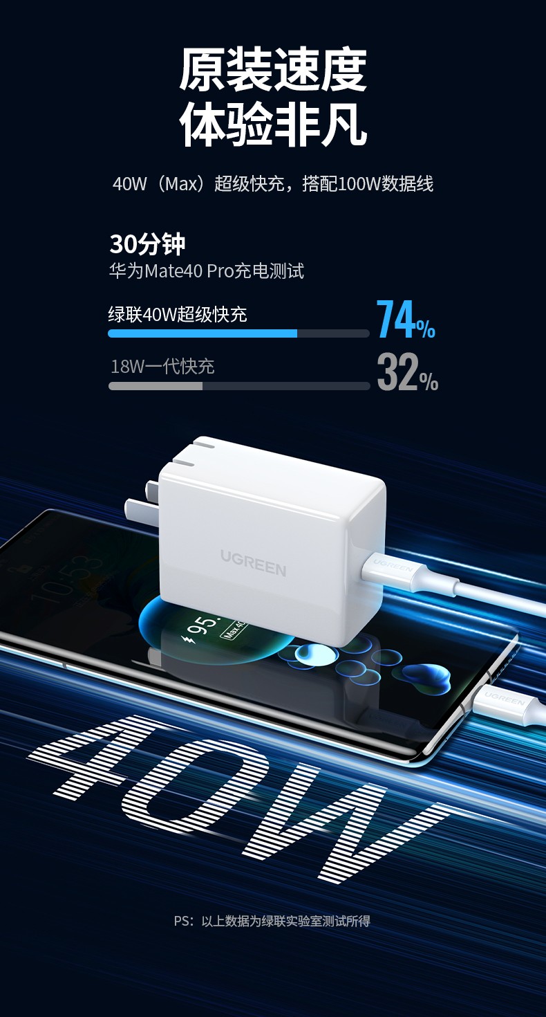 意昂240w超级快充充电器