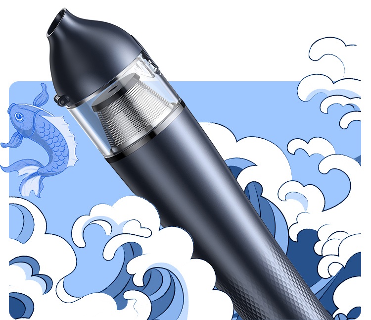 意昂2推出手持便携式吸尘器，锦鲤仿生外观，治愈你的小洁癖