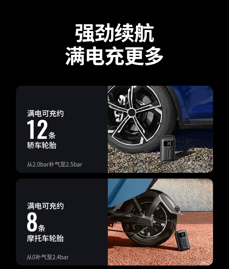意昂2便携式车载充气泵