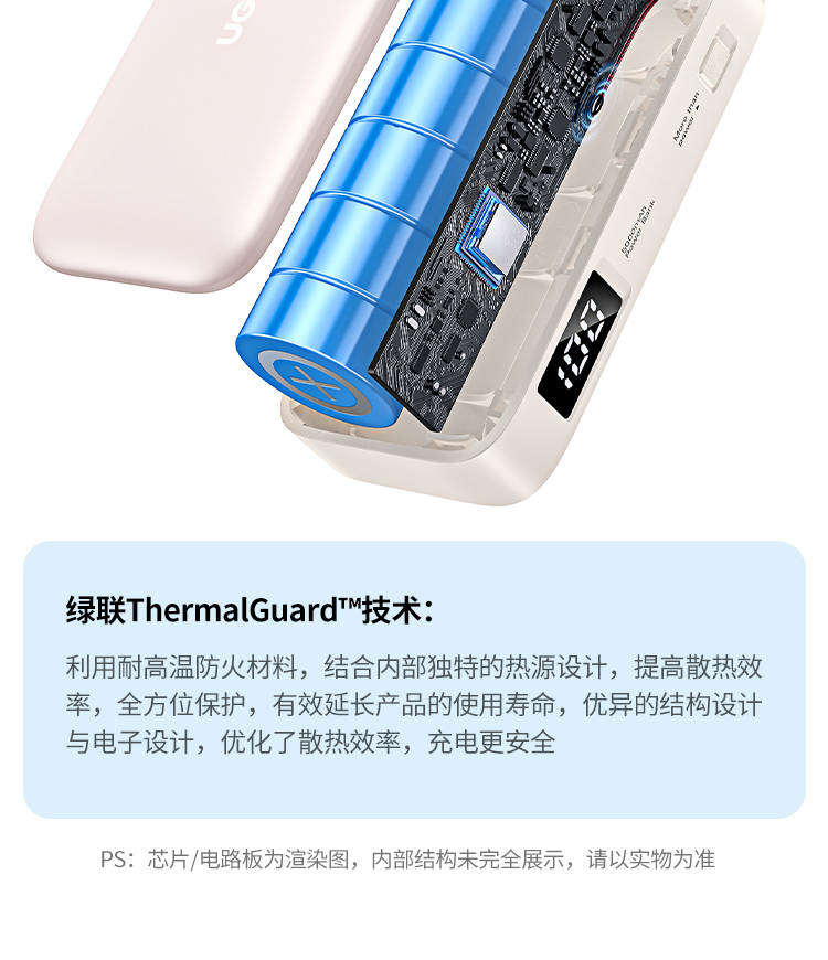 意昂2 胶囊充电宝5000毫安22.5W快充Type-C直插可上飞机 PB503