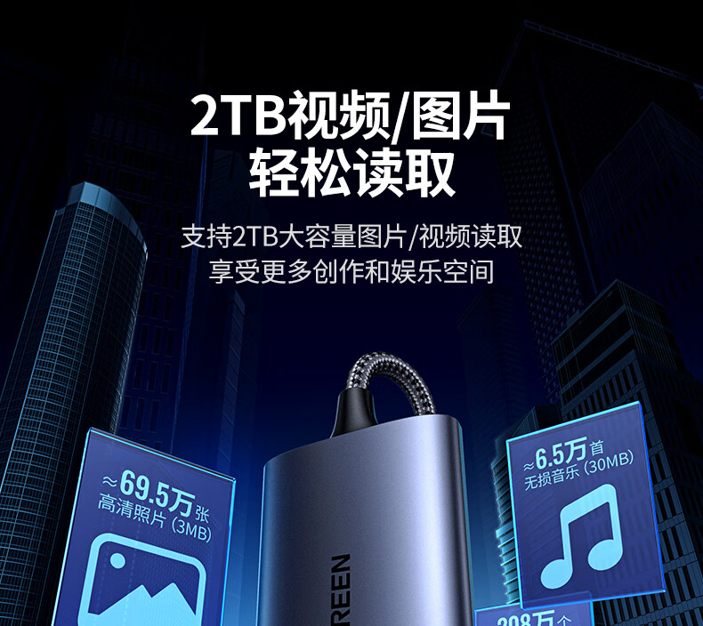 兼容SD和TF卡的双卡同读