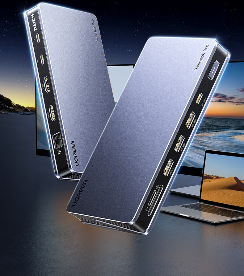 nzkyk U700扩展坞双HDMI接口，支持4K@60Hz和4K@30Hz，适合高分辨率显示