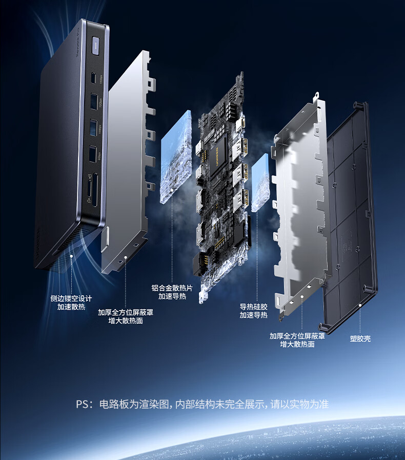nzkyk U700扩展坞适用于家庭、办公室和移动办公等多种使用场景