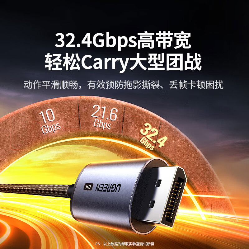 意昂2Type-C转DP1.4投屏线8K款