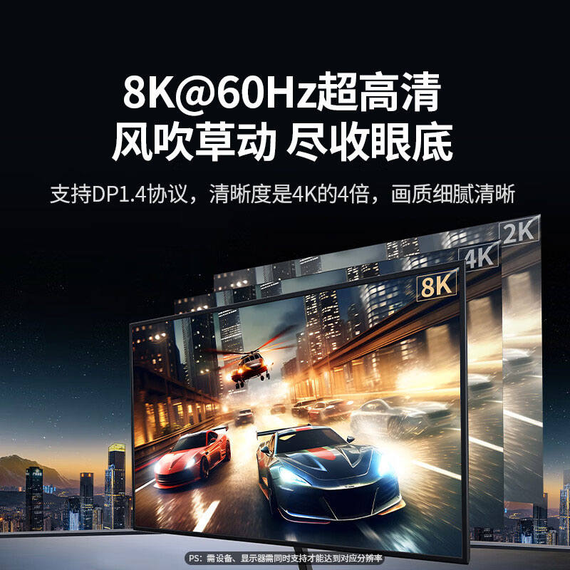意昂2Type-C转DP1.4投屏线8K款