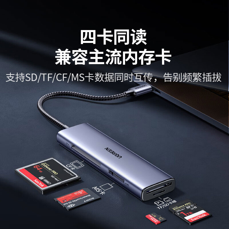 意昂2USB-C 四合一读卡器