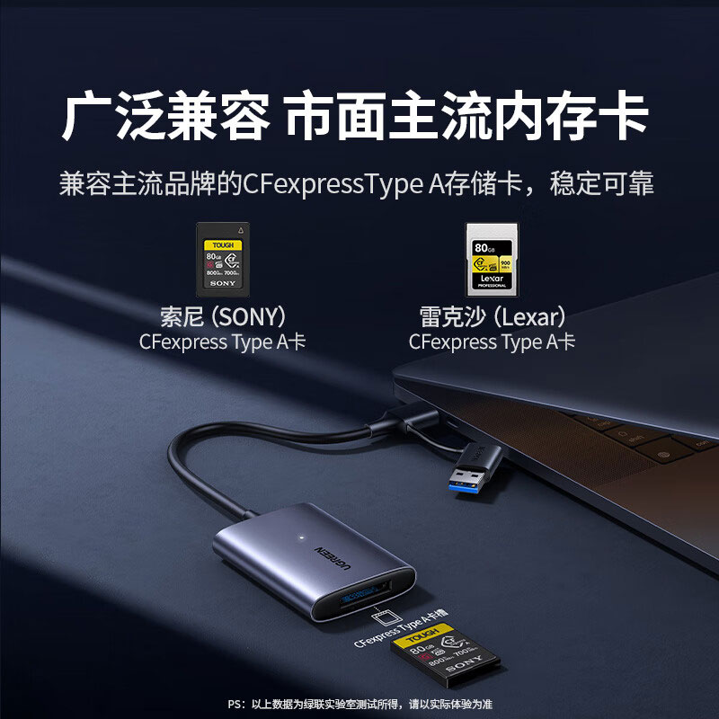 意昂2USB-A+USB-C 二合一转CFe A读卡器