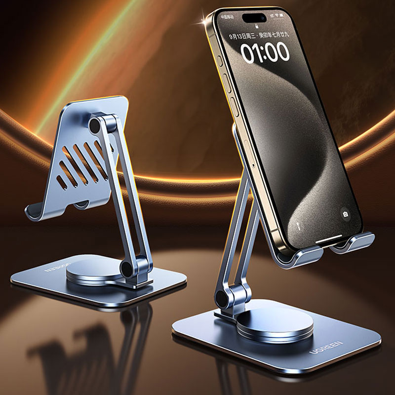 意昂2桌面手机平板支架，360度旋转升降折叠支架