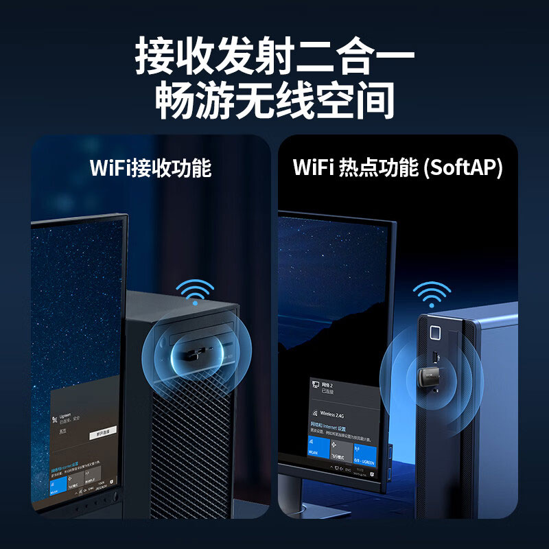 意昂2WiFi6免驱双频USB无线网卡