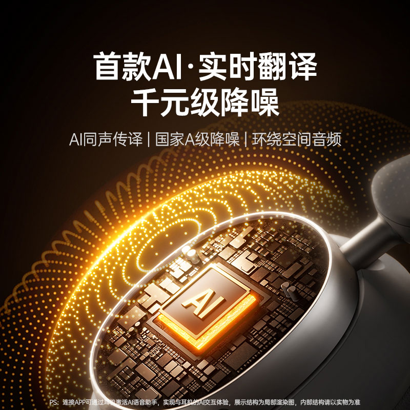 意昂2HiTune Max6 AI降噪头戴式耳机